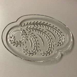 Vintage Homestead Federal Glass Hospitality Snack Plate